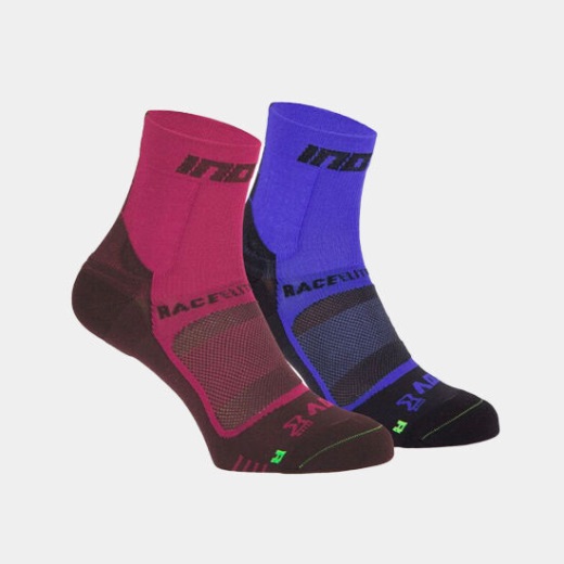 Calcetín Inov-8 Race Elite Pro Mujer (paquete Doble) Rosa-negro-azul